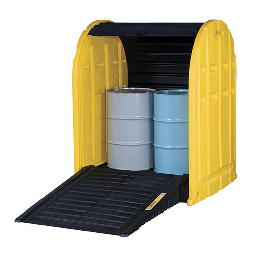 Складской навес для двух бочек - EcoPolyBlend™ DrumSheds™ 2867 - Justrite Safety Group