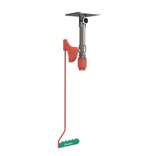 Аварийный душ для установки на потолке - EXP-23GS/V - Justrite Safety Group - для интерьера / с защитой от замерзания
