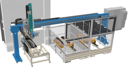 Штабелеукладчик и источник питания низкопрофильных грузов - Sander Automation - для трубы / автоматический