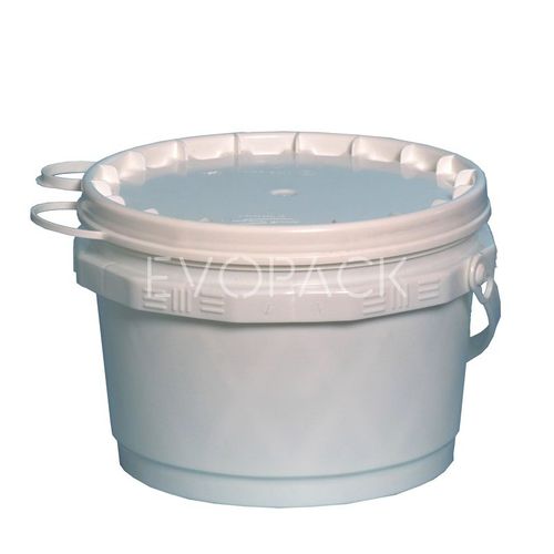 Ведро из пластика - EVOPACK - круглое / с крышкой / с ручкой