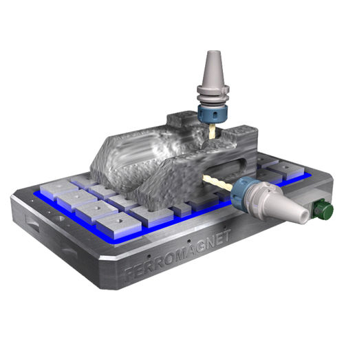 Магнитная пластина с постоянными магнитами и электромагнитами - SQ FM EPMT series - Femag Engineering Machinery Industry Ltd. - прямоугольная / для фрезерования / для обрабатывающего центра