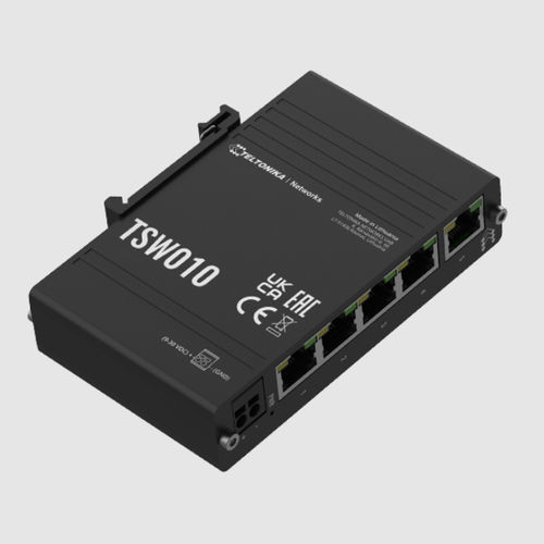 Неуправляемый коммутатор Ethernet - TSW010 - Teltonika Networks - 5 портов / на DIN-рейке / настенный