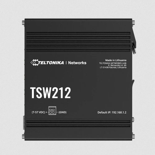 Управляемый коммутатор Ethernet - TSW212 - Teltonika Networks - 8 портов / уровня 2 / Gigabit Ethernet