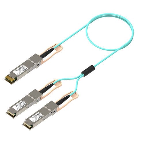 Оптический кабель для передачи данных - 200G QSFP-DD to 2x100G QSFP28 AOC - Accelink Technologies Company - питания / Gigabit Ethernet / QSFP