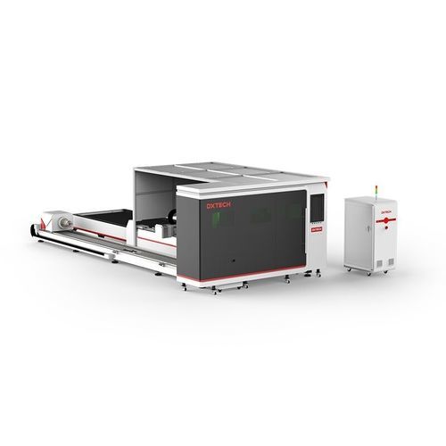 Станок для резки со столом для обмена - ST Series - DXTECH CNC Machine Co., Ltd. - волоконный лазер / для алюминия / для нержавеющей стали