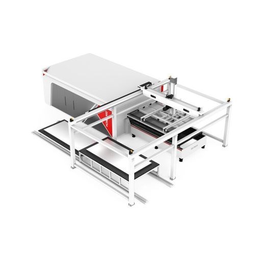 Станок для резки с автоматической погрузкой - A-PRO series - DXTECH CNC Machine Co., Ltd. - волоконный лазер / для металла / для листа