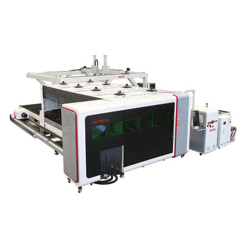 Станок для резки волоконный лазер - 2040SP6T220 - DXTECH CNC Machine Co., Ltd. - для нержавеющей стали / для углеродистой стали / для листа