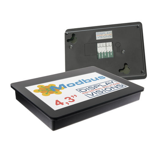 HMI с проекционно-емкостной технологией - EA HMI043 series - DISPLAY VISIONS GmbH - встраиваемый / настенный / 320x240
