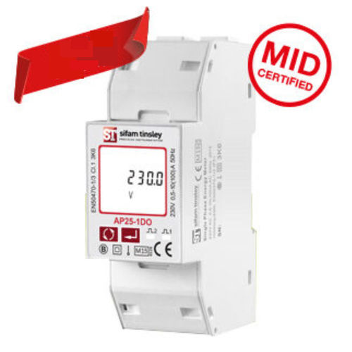 Монофазовый измеритель коэффициента мощности - AP25-1DO - Sifam Tinsley