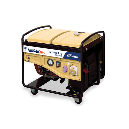 Генераторная установка с бензиновым двигателем - TM15000HB1-O - Teksan - монофазовая / переносная / на колесиках