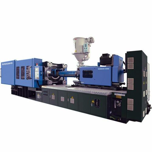 Горизонтальный термопластавтомат - SHE528-HD  - NINGBO SANSHUN MACHINERY & TECHNOLOGY CO.,LTD - гидравлический / нейлон® / с коленчатым рычагом