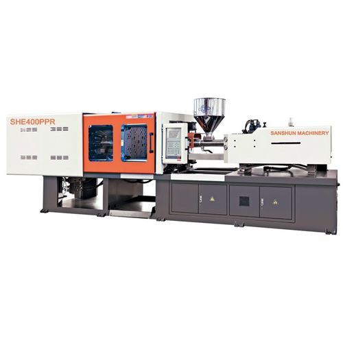 Горизонтальный термопластавтомат - SHE400-PPR - NINGBO SANSHUN MACHINERY & TECHNOLOGY CO.,LTD - гидравлический / для PP-R / с коленчатым рычагом