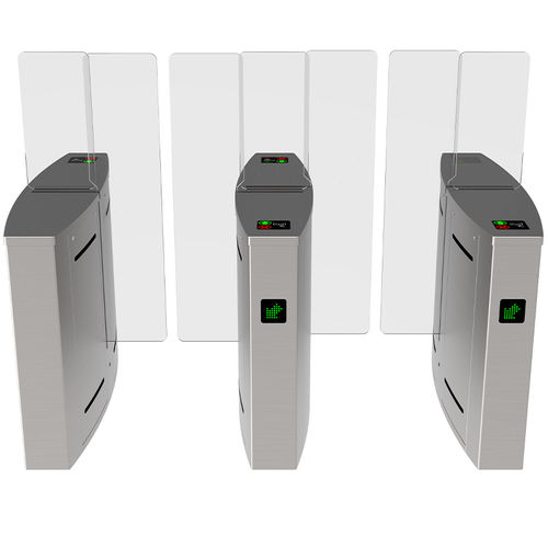 Раздвижной турникет - MT247 - Mairs Intelligent Technology Co.,Ltd - в полный рост / с устройством считывания бейджей / автоматический