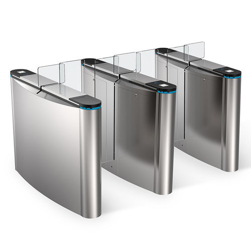 Раздвижной турникет - MT251 - Mairs Intelligent Technology Co.,Ltd - средней высоты / с устройством считывания бейджей / автоматический