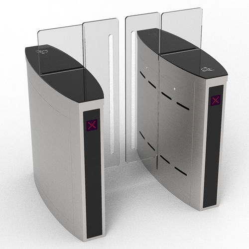 Турникет в полный рост - MT224-P - Mairs Intelligent Technology Co.,Ltd - с устройством считывания бейджей / автоматический / раздвижной