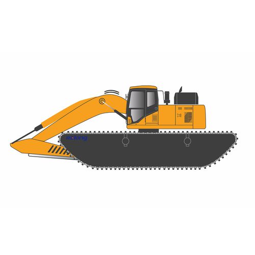Амфибийный экскаватор - RL-AE15 - Relong Tech - мини / гусеничный / дизельный