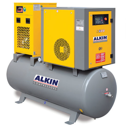 Смонтированный компрессор на резервуаре - ALK DK Series - ALKIN Compressors - винтовой / воздушный / с электродвигателем