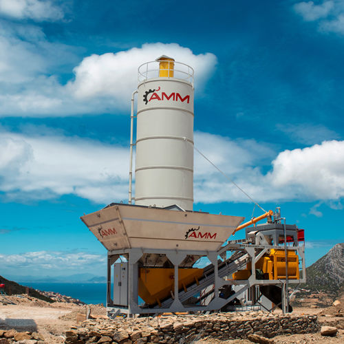 Стационарная бетоносмесительная установка - EASYMIX 30 - ATLANTIC Machinery Manufacturing (AMM) - компактная / 2-осная / с ленточным конвейером