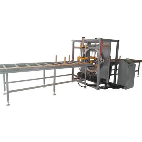 Горизонтальный паллетообмотчик - S800E - Qingdao Ausense Packing Equipment Co., Ltd. - полуавтоматический / для длинных изделий / со стрейч-пленкой