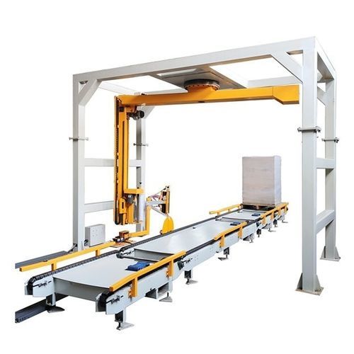 Паллетообмотчик с поворотным кронштейном - LR1800F - Qingdao Ausense Packing Equipment Co., Ltd. - автоматический / для паллет / с конвейером