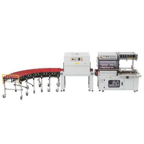 Обверточная машина со сварочным аппаратом в форме L - FL5545TBA+SM4525 - Qingdao Ausense Packing Equipment Co., Ltd. - полностью автоматическая / для упаковки / для небольших деталей