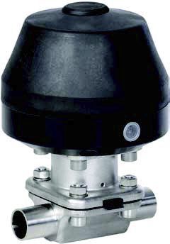 Мембранный клапан - KMA 495 - SED Flow Control GmbH - с пневматическим управлением / для контроля / из нержавеющей стали