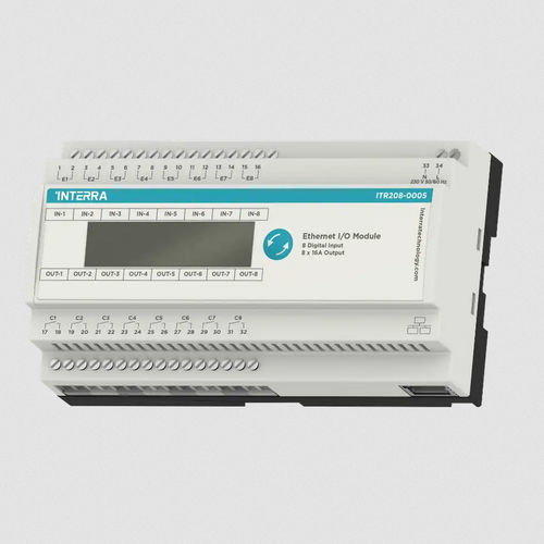 Цифровой модуль входа/выхода - ITR208-0005 - Interra - Ethernet / 8 каналов / для безопасности
