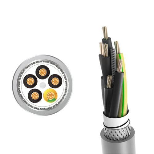 Электрический кабель питания - LONGFLEX® MC 712 CP  - Zhaolong Interconnect - DIN / с замедлителем пламени / многопроволочный