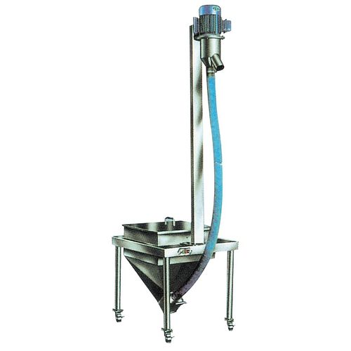 Спиральный конвейер - SSJ series - Jiangyin Xinda Medicine And Chemical Machinery Co., Ltd. - подъемный / с электродвигателем / сыпучих материалов