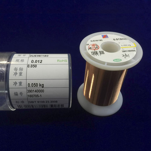 Эмалевый электрический провод - UEW/180 - BAIYIN YIZHI CHANGTONG SUPER MICRO-WIRE COMPANY - из меди / из полиуретана / круглый