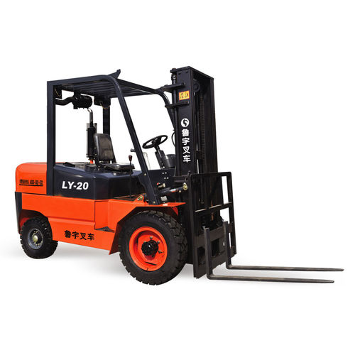Электрический вилочный погрузчик - LY-20 - Shandong Luyu Heavy Industry Machinery Co., Ltd. - с местом для сидения водителя / компактный