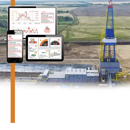 Система наблюдения расхода автомобильного топлива - TECHNOTON - для буровой установки / беспроводная / в режиме реального времени