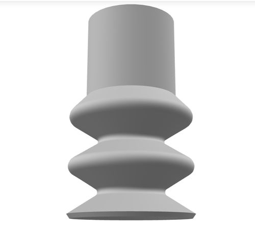 Сильфонная присоска - 220.015.053.01 - Morali GmbH - из силикона / из БНК