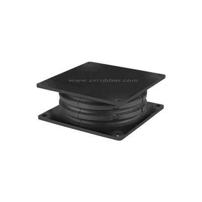 Квадратная антивибрационная опора - SWA series - ZHONG XIANG RUBBER PRODUCTS CO LTD - из каучука / для машины / для тяжелого оборудования
