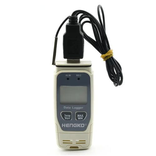 Регистратор данных для измерения температуры - HK-J9A104 - HENGKO Technology Co., Ltd. - USB / NTC / с дисплеем LCD