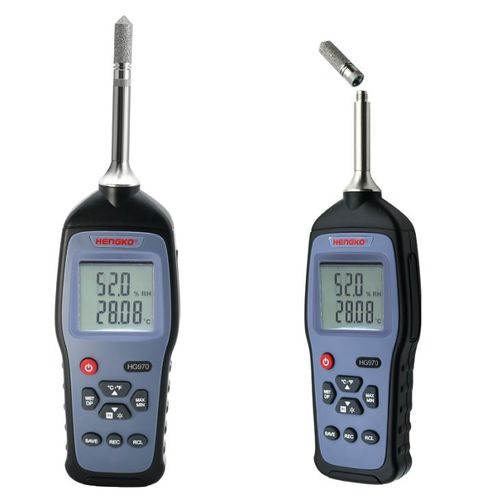 Портативный гигрометр - HK-J8A10 series - HENGKO Technology Co., Ltd. - промышленный / для воздуха / со светодиодным индикатором