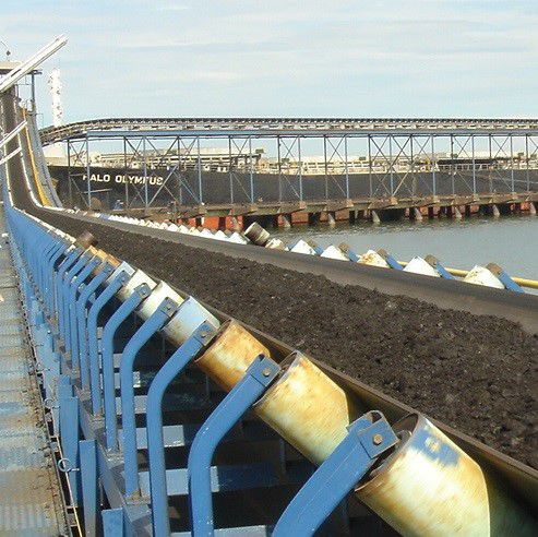 Ленточный конвейер - AE-CV-COAL HANDLING - A.E. ENGINEERS - горизонтальный / изогнутый / для погрузки/разгрузки