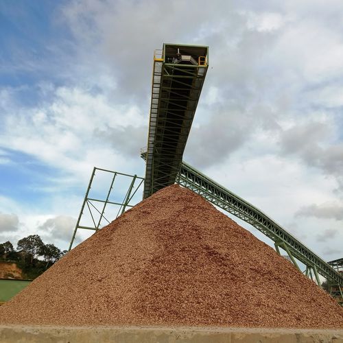 Ленточный конвейер - AE-CV-WOOD CHIP HANDLING - A.E. ENGINEERS - горизонтальный / наклонный / изогнутый