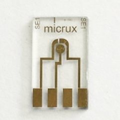 Электрохимический электрод с тонким слоем - ED-mSE-10-Au - Micrux Fluidic - с золотой нитью / из титана / для электроанализа