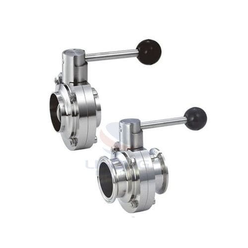 Клапан поворотный затвор - Wenzhou Lihong Machinery TECHNOLOGY Co., LTD - с ручным управлением / для молочных продуктов / для напитков