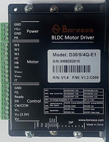 Управление двигателем со встроенным контроллером - D30/5/4Q-E1 - Boreasa Technologies Co., Ltd - BLDC
