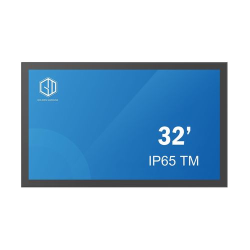 Монитор 32" - GM32IP65TM - Shenzhen Golden Margins Co., Ltd.  - LCD / с проекционно-емкостной технологией / с мультисенсорным экраном