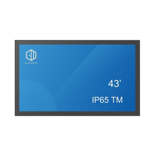 Монитор с высокой яркостью - GM43IP65TM - Shenzhen Golden Margins Co., Ltd.  - TFT-LCD / с проекционно-емкостной технологией / промышленный