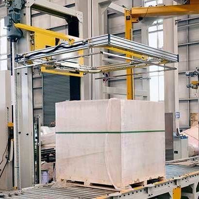 Полностью автоматическая обвязочная машина - Shandong Dyehome Intelligent Equipment Co.,Ltd - 380В трехфазная / для логистики / для производства упаковки