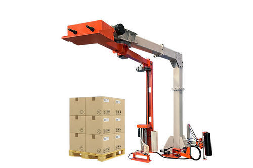 Паллетообмотчик с поворотным кронштейном - R1800FZ - Shandong Dyehome Intelligent Equipment Co.,Ltd - автоматический / с механической тормозной системой / со стрейч-пленкой