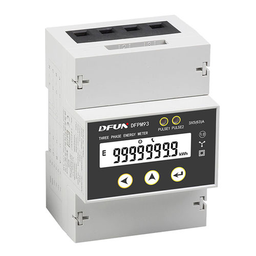 Трехфазовый Электрический счетчик электроэнергии - DFPM93  - DFUN (ZHUHAI) CO.,LTD. - на DIN-рейке / 50 Гц / RS-485