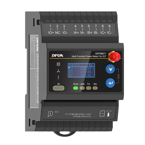 Прибор для измерения мощности счетчик активной энергии - DFPM971  - DFUN (ZHUHAI) CO.,LTD. - на DIN-рейке / беспроводной