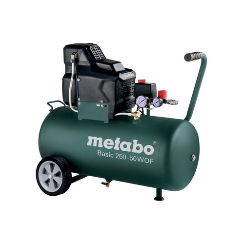 Поршневый компрессор - BASIC 250-50 W OF  - Metabowerke - воздушный / мобильный / безмасляный