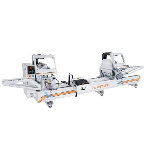 Станок для резки с двумя головками - SÇ 4000 S  - PLASTMAK MACHINE - с вращающейся пластиной / для алюминия / для ПВХ