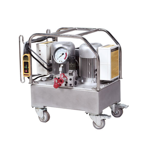 Гидравлический блок двойной двигатель - DP304 series - Pingyuan Jingke Hydraulic Co., Ltd - с электродвигателем / для динамометрического ключа / на колесах